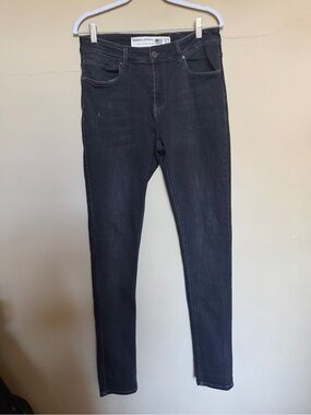 Barbell Apparel Black Stretch Denim Jeans Size 32x34